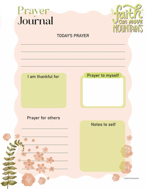 Prayer Journals - 10 Free PDF Printables with Unique Templates - Coloring Pages Fasting Journal Free Printable, Bible Study Note Templates, Pdf Journal Free Printable, Bible Inserts Free Printable, Free Prayer Journal Printable, How To Prayer Journal, Prayer Journal Template Free Printable, Prayer Binder Ideas Free Printables, Bible Study Notes Free Printable