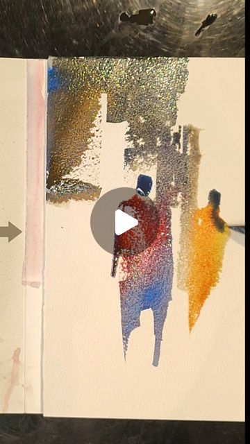 Impressionist Art Lessons, Watercolor Minimalist Art, Abstract Watercolor Tutorial, Abstract Watercolor Paintings Tutorials, Minimalist Watercolor Painting, Teaching Painting, Contemporary Watercolor Art, 2024 Minimalist, Instagram Minimalist