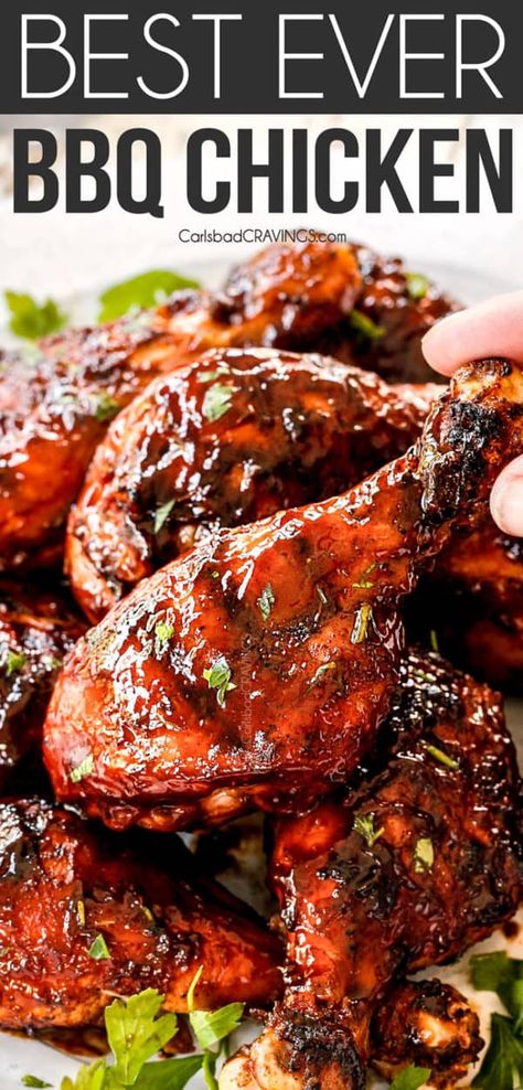 Bbq Grilled Chicken Recipes, Best Bbq Chicken, Sauce Video, Bbq Chicken Recipe, Bbq Chicken Legs, Homemade Barbecue, Bbq Chicken Breast, Grilled Bbq Chicken, Carlsbad Cravings