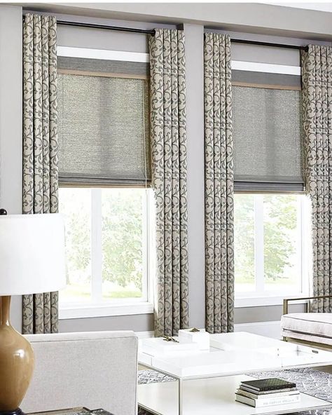 23+ Beautiful Living Room Curtain Ideas For 2019 - Window Coverings Woven Wood Shades, Window Treatments Living Room, Elegant Texture, Window Treatments Bedroom, Living Room Decor Curtains, Modern Window, Cool Curtains, Woven Wood, Window Blinds