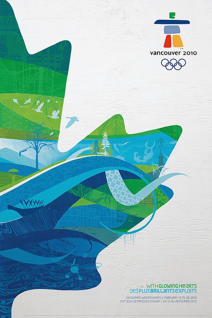 All sizes | Official Poster of the Vancouver 2010 Olympic Winter Games, via Flickr. Olympic Poster, Olympics Graphics, Vancouver Winter, Marathon Posters, Poster Grafico, Olympic Logo, Winter Olympic Games, Paralympic Games, Asian Games