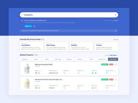 Herbascript Search Page by Goran Vujakovic for Saturized on Dribbble Search Engine Design, Web Application Ui, Search Ui, Ux Design Process, Engine Design, Ui Website, Card Ui, Ui Design Website, Search Page