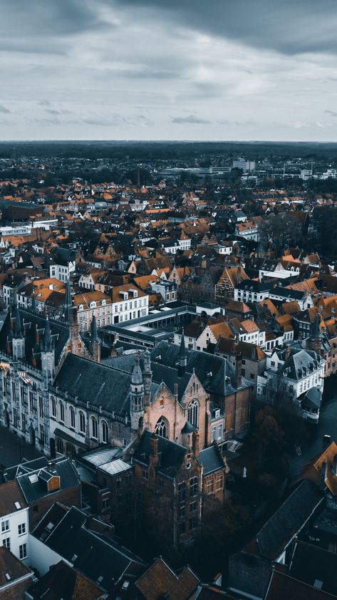 Aerial View Architecture, Cities Drawing, Brugge Belgium, Wallpaper City, Nature Creative, Photo Album Quote, Free Iphone Wallpaper, Beautiful Wallpapers Backgrounds, Best Iphone Wallpapers