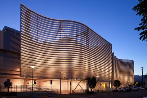 Parking Garage Design, Exterior Screen, Factory Facade, Health Care Hospital, Screen Wall, Music Museum, Facade Lighting, Light Well, Parking Garage