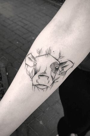 Tattoo uploaded by ✖️BIELA✖️ • #cow #cowtattoo #friends #LoveAnimals #269 #darkartists #polandtattoos #sketchtattoo #blxckinktattoos #wowtattoo #black #darkartists #chorzow #katowice #tattoo #blacktattooart #blackworkers #blackartist #blxck #blxckwork #onlyblackink #onlythedarkest #iblackwork #blacktattooart #thedarkestwork • Tattoodo 269 Tattoo, Cow Tattoo Ideas, Cow Tattoo, Small Cow, Illustration Tattoo, Book Tattoo, Tattoo Ideas For Women, Black Artists, Tattoo Photo