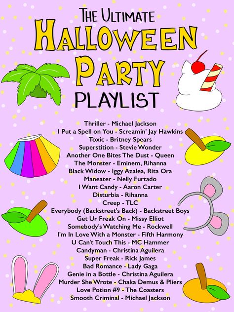 The Ultimate Halloween Party Playlist 70s Theme Halloween Party, Halloween College Party Ideas, Halloween Theme Birthday Party Ideas, Halloween Party Work, Halfway To Halloween Party, Disco Halloween Party Ideas, Halloween Party 21+, Hosting A Halloween Party, Halloween Graduation Party