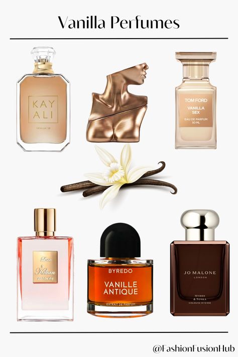 List of Sweet and Fabulous vanilla scents ✨ #Vanilla #VanillaPerfume #VanillaPerfumes #Perfumes #WomenVanillaPerfume ✨Contains affiliate link✨ Sweet Vanilla Perfume, Best Sweet Perfumes, Best Vanilla Perfume, Sweet Perfumes For Women, Perfumes Vanilla, Vanilla Parfum, Vanilla Perfumes, Coffee Perfume, Perfume Sweet