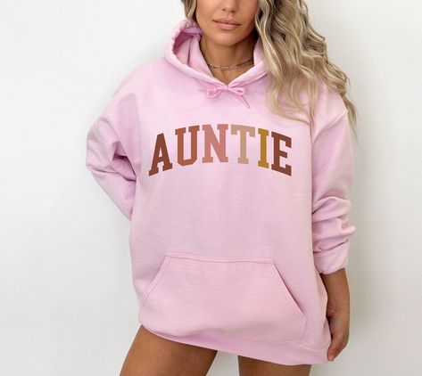 Cute Auntie Sweatshirt , Funny Auntie Shirt, Funny Aunt Hoodie, Aunt Sweatshirt, Birthday Gift Aunt, Sister Shirts by qualityteeshop on Etsy Aunt Sweatshirt, School Sweater, Leopard Hoodie, Hoodie Hood, Nursing Hoodie, Auntie Shirts, Hoodie Cute, Cute Nurse, Women Sweatshirts