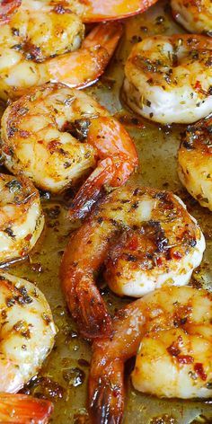 Shrimp On The Stove, Baked Shrimp Recipes, Cook Shrimp, Cooked Shrimp, Resep Seafood, Juicy Shrimp, Shrimp Recipes For Dinner, Baked Shrimp, Shrimp Recipes Easy