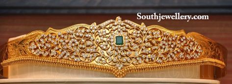 pachi work vaddanam Diamond Oddiyanam, Kids Gold Jewellery, Gold Jewelry Designs, Gold Jewellery India, Vaddanam Designs, Latest Jewellery Designs, Kids Gold Jewelry, Waist Jewelry, Bridal Jewelery