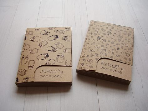 recycled notebooks - gifts for Marie & Johan | handmade of r… | Flickr Paste Paper, Recycled Notebook, Notebook Gift, Photo Edits, Design Editorial, Polymer Clay Jewelry Diy, Handmade Notebook, Notebook Gifts, Handmade Book