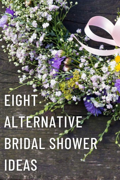 Bridal Celebration Ideas, Bridal Shower For Second Marriage Simple, Elopement Bridal Shower Ideas, Anti Bridal Shower Ideas, Crafts For Bridal Shower Guests, Minimalist Wedding Shower Ideas, Bridal Showers After The Wedding, Bridal Shower Things To Do, Untraditional Bridal Shower Ideas