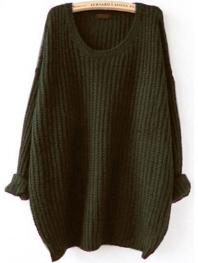 Shop Olive Green Drop Shoulder Textured Sweater online. SheIn offers Olive Green Drop Shoulder Textured Sweater & more to fit your fashionable needs. Green Sweater Women, Extra Long Sleeve Sweater, Loose Pullover Sweater, Pink Pullover Sweater, Plus Size Pullover, Olive Green Sweater, Pullover Outfit, Solid Sweaters, Loose Knit Sweaters