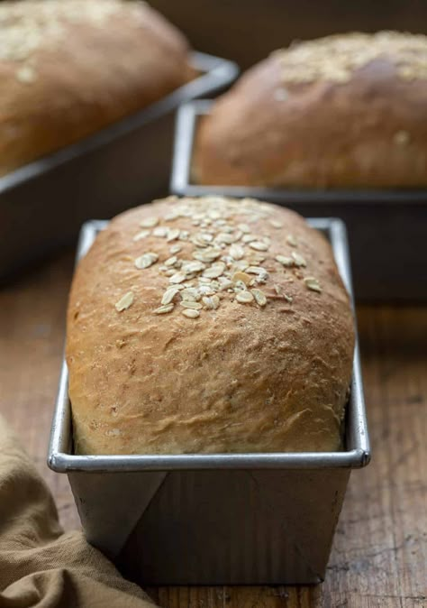 Freezing Bread, Oat Bread Recipe, Bread Yeast, Honey Oat Bread, Alton Illinois, Oat Bread, Bread Ideas, Multigrain Bread, Bake Bread