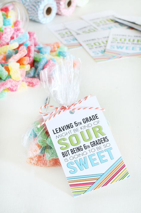 Celebrate the last day of school with a sweet gift, these Free Class Gift Idea - Sour Patch Kids Printables are perfect! Elementary Graduation Gifts, Elementary School Graduation, Elementary Graduation, 5th Grade Graduation, Classmates Gifts, 8th Grade Graduation, Student Teacher Gifts, Kids Printables, Printables Free Kids