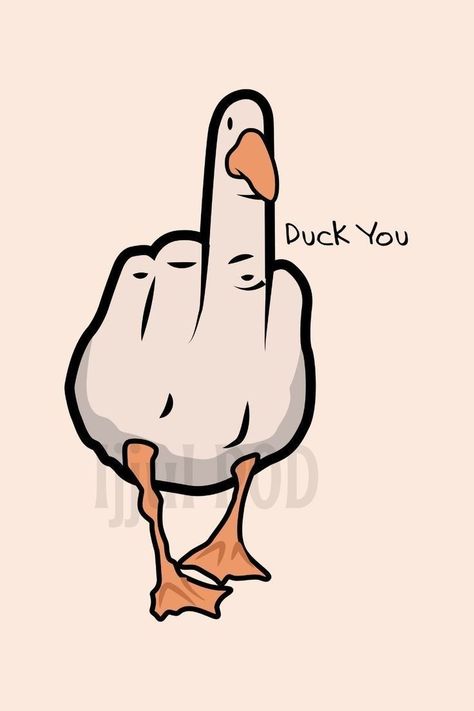 Carcase Iphone, Duck Drawing, Duck Wallpaper, Seni Pop, Funny Duck, Tapeta Galaxie, Funny Doodles, Funny Drawings, A Duck