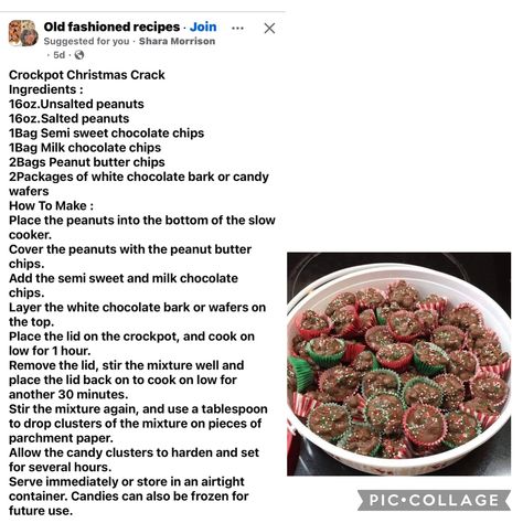 Crockpot Christmas, Candy Wafers, White Chocolate Bark, Tea Remedies, Peanut Butter Chips, Chocolate Bark, Old Fashioned Recipes, Crock Pot Slow Cooker, Semi Sweet Chocolate Chips