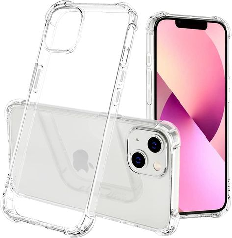 PRICES MAY VARY. 【The phone case fits iPhone 14 Plus Perfectly】 The fully transparent phone case on the back, specially designed for the iPhone14 Plus, fits the iPhone14 Plus perfectly, so you can easily operate every button and keep the feel of the original phone. 【Four corners and surrounding anti-drop design】 Four-corner airbag anti-drop design. The four sides are 0.5mm higher than the screen and the four corners are 1mm higher than the screen. The phone case protects your iPhone14 Plus in se Iphone 13 Cases, Cell Phone Ring, Iphone 13 Case, Transparent Phone Case, Clear Phone Case, Car Mount, Drops Design, Clear Case, Cover For Iphone