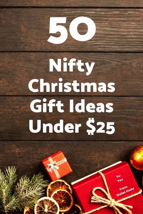 50 Nifty Christmas Gift Ideas Under $25 (via @wallethacks Best Yankee Swap Gifts, Chinese Gift Exchange, Work Gift Exchange, Yankee Swap Gift, Easy Homemade Christmas Gifts, Holiday Gift Exchange, Unisex Christmas Gifts, Swap Gifts, Gifts Under 25