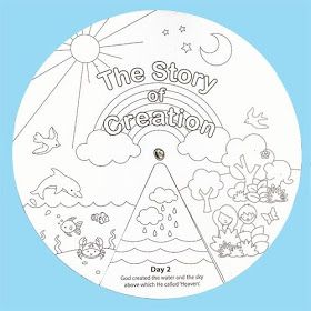 Creation Bible Crafts, Preschool Bible Activities, World Creation, Story Of Creation, Creation Activities, 7 Days Of Creation, Creation Bible, Children's Church Crafts, Wheel Craft