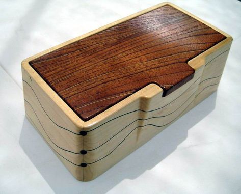 American Rock Maple and Australian Red Cedar Box - by ruddy @ LumberJocks.com ~ woodworking community Wood Box Design, Wooden Box Designs, Cedar Box, Box Maker, Chair Design Wooden, Bandsaw Box, Jewerly Boxes, Elements And Principles, Box Designs