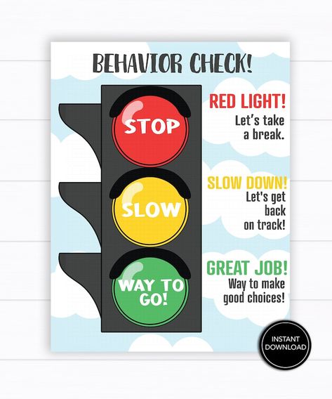 Stoplight Behavior Chart, Behavior Chart Preschool, Feedback Template, Classroom Behavior Chart, Behavior Chart Toddler, Good Behavior Chart, Child Behavior Chart, Behavior Clip Charts, Toddler Behavior