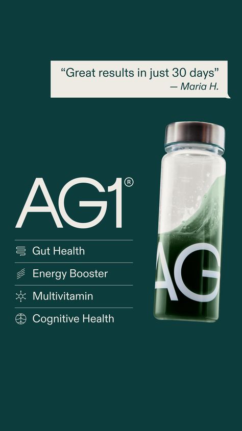 "AG1 combines all your supplements into one with 75 nutrient-packed ingredients for an optimal health routine. 💪 ✅ Improves gut health with pre & probiotics ✅ Boosts your daily energy ✅ Helps support brain health & mood ✅ Promotes healthy aging ✅ Refreshing pineapple + vanilla flavor Make the switch to AG1 and see why we have 45k+ 5-star reviews. 🙌 Right now, grab our Welcome Kit and get 5 FREE travel packs and Vitamin D3 + K2!" Supplement Routine, Words Of Sympathy, Body Functions, Welcome Kit, Shot Ideas, Improve Gut Health, Vanilla Flavor, Health Routine, Daily Energy