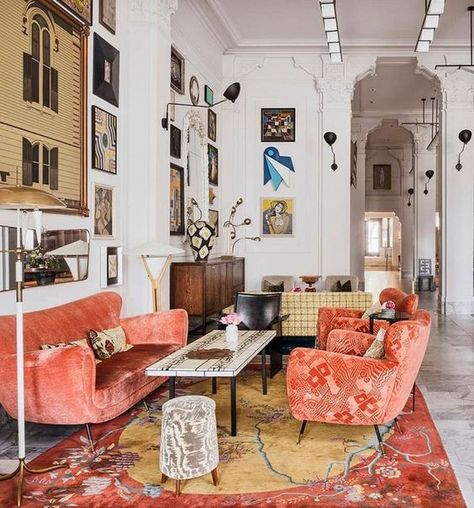 Proper Hotel, Eclectic Interior Design, Casa Vintage, Eclectic Living Room, Room Deco, Style Deco, Eclectic Interior, Decoration Inspiration, Boho Interior