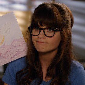 Zooey Deschanel Hair, New Girl Cast, Jess Day, Jess New Girl, The Bigbang Theory, Jessica Day, Nerdy Girl, 인물 드로잉, Zooey Deschanel