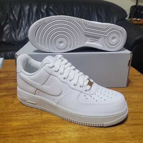 Nike Air Force 1 Low Tumbled Leather Triple White Cz0326-101 Us 8 One Classic New In Box White/White/White Cz0326-101 Us 8 / Uk 7 / Eu 41 Elevate Your Sneaker Game With The Nike Air Force 1 Low Tumbled Leather In Triple White. This Stylish And Versatile Sneaker Features A Low Top Shoe Shaft Style, Making It Perfect For Both Athletic And Casual Wear. The Upper Material Is Made Of Premium Leather, Ensuring Durability And Comfort. The Shoe Is Designed With A Uk Shoe Size Of 7 And A Us Shoe Size Of Pink Soccer Cleats, Mens Air Force 1, 13 Birthday, Nike Zoom Pegasus, Nike Pegasus, Nike Force, Nike Air Zoom Pegasus, Nike Air Force Ones, Nike Air Force 1 Low