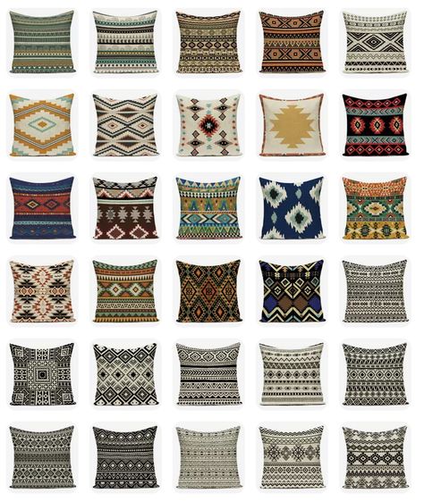 Bohemian Cushions, Geometric Bedroom, Boho Style Pillows, Bohemian Sofa, Bohemian Living Room Decor, Sofa Decoration, Diy Boho Decor, Modern Sofa Set, Bantal Sofa