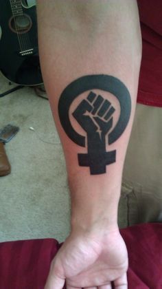 Feminist fist design, a must have! Sydney Martin, Feminist Tattoos, Fist Tattoo, Best 3d Tattoos, Feminist Tattoo, Girl Power Tattoo, Pride Tattoo, Feminist Men, Power Tattoo