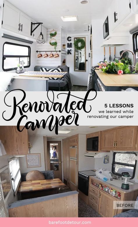 Husbil Makeover, Motorhome Remodel, Rv Inspiration, Glamper Camper, Rv Interior Remodel, Camper Trailer Remodel, Camping Diy, Vintage Camper Remodel, Rv Renovation