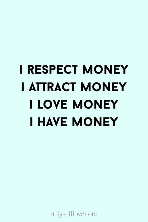 I Attract Money, I Have Money, I Love Money, Manifesting Vision Board, I Attract, Vision Board Affirmations, Vision Board Manifestation, Affirmations For Happiness, Luck Quotes