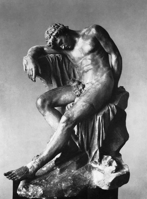 Morpheus Mythology, Hypnos God Of Sleep, Greek God Sculptures, God Of Dreams, Classical Mythology, God Tattoos, Dreams And Nightmares, Greek Sculpture, Astral Travel