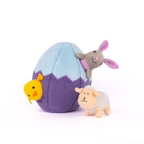 Zippy Burrow Easter Egg and Friends | ZippyPaws Easter Plush, Easter Dog, Dog Puzzles, Dog Presents, Designer Dog Clothes, Dog Boutique, Interactive Dog Toys, Plush Dog Toys, Toy Puppies