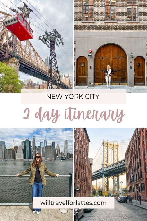 Looking for ideas for what to do on your trip to NYC? My two day New York itinerary is the perfect place to start! New York In Two Days, Two Days In Nyc, Nyc Trip Planning, New York City Itinerary, New York Itinerary, Day Trip To Nyc, New York Shopping, Nyc Itinerary, 2 Days Trip