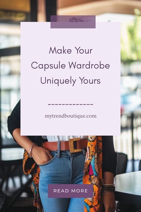 A stylish depiction of a personalized capsule wardrobe emphasizing unique outfits. This pin explores how to enrich basic pieces with personal touches to create versatile clothing combinations. Stylish Capsule Wardrobe, Simplify Life, Versatile Clothing, Outfit Choices, Boutique Trends, Effortless Outfit, Simplifying Life, Versatile Outfits, Mix N Match