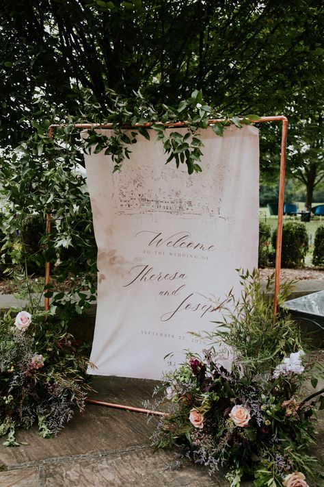 Blue And Blush Wedding, Bar Stand, Wedding Signs Diy, Orange County Wedding, Wedding Linens, Floral Inspiration, Welcome To Our Wedding, Wedding Welcome Signs, Wedding Mood