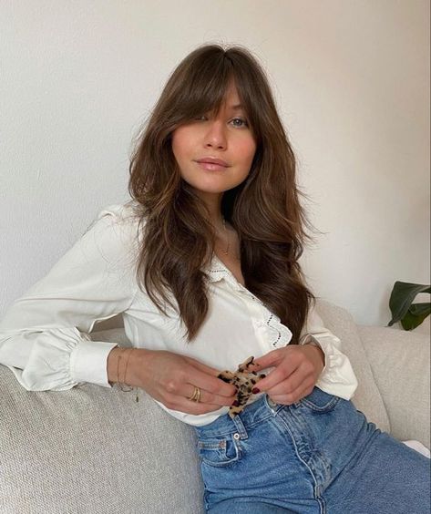 CURTAIN BANG INSPO | WOMENS 2022 HAIRSTYLES Long Hair Curtain Bangs, It Girl Hair, Bang Inspo, Long Curtain Bangs, Curtain Bangs Medium Hair, Hair Curtain Bangs, Bangs Medium Hair, Curtain Bangs Long Hair, Bangs Curtain