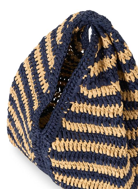 A.L.C. Simone Striped Raffia Bag | ALCltd.com Desert Palm, Knit Bags, Crochet Boho Bag, Beach Attire, Shop Bags, Handbag Pattern, Raffia Bag, Natural Tan, Boho Bag