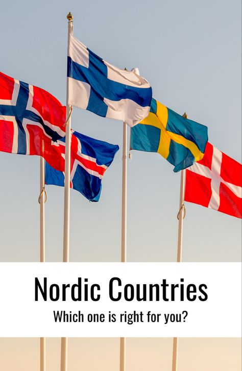 Flags of the Nordic countries Nordic Flags, Denmark Culture, Norway Culture, Nordic Beauty, Visit Iceland, Cycling Route, Nordic Countries, Colourful Buildings, Gap Year