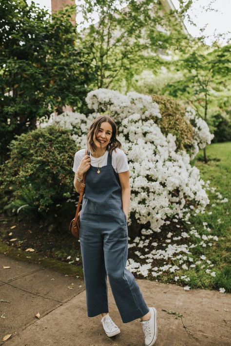 Everlane Lately: What Did + Didn't Work - Seasons + Salt, Easy Linen Jumpsuit, linen overalls Overalls Outfit Linen, Linen Jumper Outfit, Linen Dungarees Outfit, Linen Overalls Outfit Winter, Linen Overalls Outfit Fall, Gray Overalls Outfit, Linen Overalls Outfit Summer, Loose Overalls Outfit, Jumpsuit Overalls Outfit