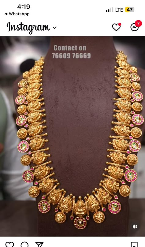 Bottumala Haram, Bottu Mala Designs, Bottu Mala, Kasu Mala, Mala Designs, Gold Haram Designs, Vaddanam Designs, Gold Haram, Haram Designs