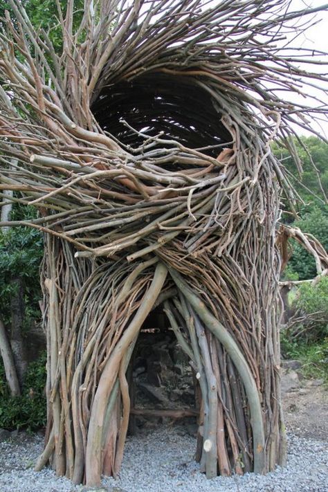 Human Nests of Sustainable Wood by Jayson Fann | Cuded Organic Playground, Earth Art, Sacred Symbols, Outdoor Sculpture, Bird Nest, Outdoor Art, Land Art, Environmental Art, Functional Art