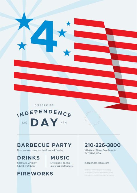 4th of July Event Poster Template / #event #4thofJuly #poster #template #flyer #printdesign #holiday #flag #stars 4th Of July Graphic Design, Flag Graphic Design, Billboard Ideas, Independence Day Design, 4th Of July Design, Patriotic Posters, Conference Poster, Event Poster Template, Digital Ideas