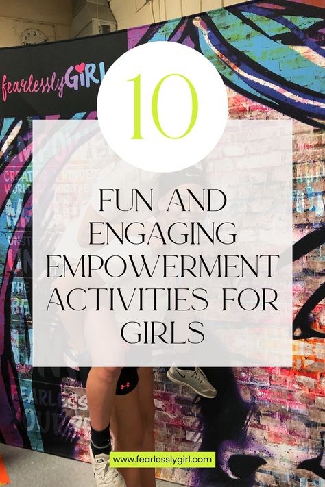 Are you looking for creative and engaging ways to empower the girls in your life? You're in the right place! In today's world, building confidence, leadership, resilience, kindness and self-esteem in young women is more important than ever. We've put together a list of 10 fun and engaging empowerment activities that will inspire, uplift, and encourage girls to embrace their unique selves and unlock their full potential. Perfect for school programs, summer camps, leadership camps and more! Activities For Women Empowerment, Yw Activities 2023, Women Empowerment Crafts, Empowering Activities For Women, Women Bonding Activities, Women's Day Activities For Women, Feminist Club Activities, Girls Mentoring Program Ideas, Womens Empowerment Activities Ideas