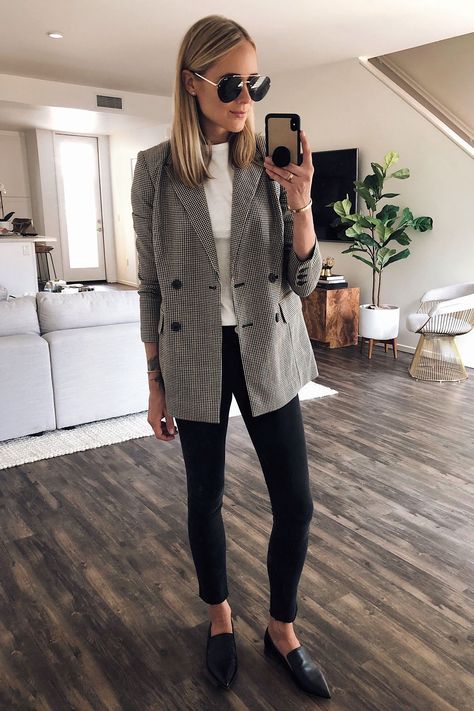 🌹Blonde Woman Wearing Nordstrom Anniversary Sale Oversized Plaid Blazer Classy Office Wear, Classy Office, Blazer Outfit, Fashion Jackson, Summer Work Outfits, Outfit Design, Classy Work Outfits, Fall Outfits For Work, Stil Inspiration