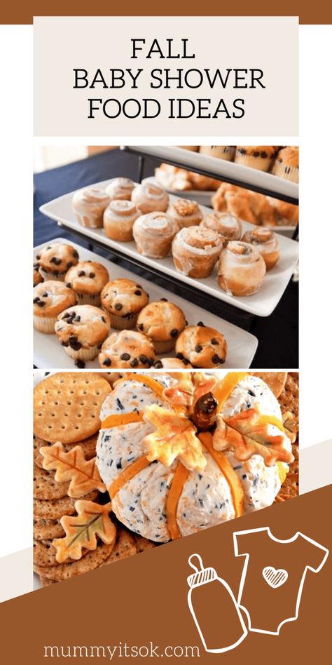 Fall Baby Shower Food Ideas, Fall Baby Shower Food, Pumpkin Theme Baby Shower, November Baby Shower, Baby Shower Food Ideas, Shower Food Ideas, Fall Baby Shower Themes, October Baby Showers, Foods To Make