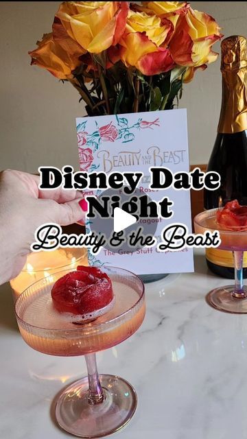 Heather Metroka ✨️ Magical Food & Cocktail Recipes on Instagram: "Calling all Disney 💕 Lovers. 📣  We invite you to join us for for Disney Date Night!  Comment Beauty & the Beast and I will send you the link to all the recipes & Menus!   As many of you know, every week, my husband and i choose a date night movie,  and i cook a feast inspired by it. This week we are watching one of the greatest of all time: Beauty and the Beast.   Now: fair warning…this meal does take some time, but it is well worth it for that Glorious Beef Ragout.   For the full meal, I started with the Beef Ragout. This recipe takes a couple hours to simmer, but let me tell you…it is super easy SO worth the time spent! It is absolutely delicious.   While that was simmering, I whipped up some Grey Stuff Cupcakes. Lumiere Disney Movie Meals, Beauty And The Beast Movie Night Food, Beauty And The Beast Menu Ideas, Beauty And The Beast Movie Night, Beauty And The Beast Dinner, Disney Date Night, Anniversary Dinner Ideas, Pizza Roses, Disney Date